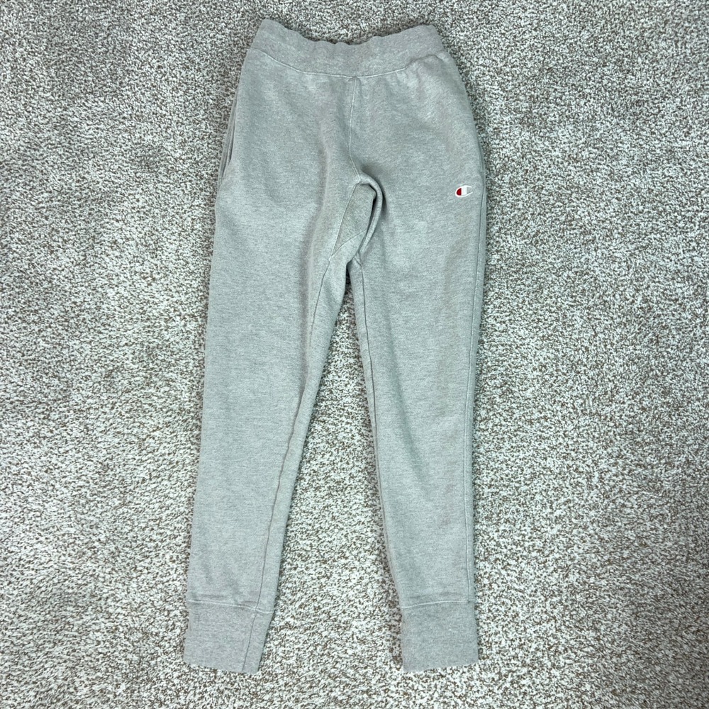 Champion Pants Mens Small Gray Reverse Weave Sweatpants Joggers Sports Lounge